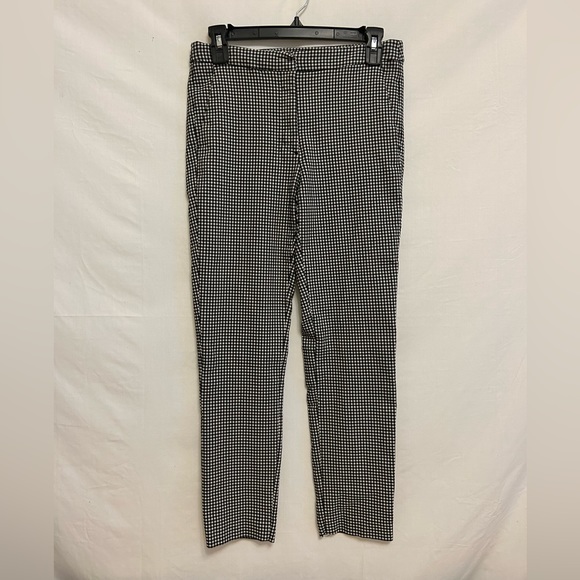 Zara Gingham Slim Fit Trousers‎ Size Medium - Picture 1 of 7